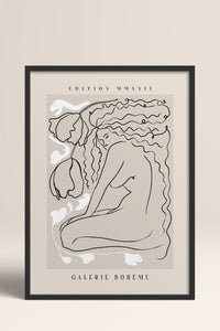 HOMEPACK Ahşap Çerçeveli Tablo Çerçeveli Poster Sanatsal Modern Duvar Dekoru ABSTRACT-145