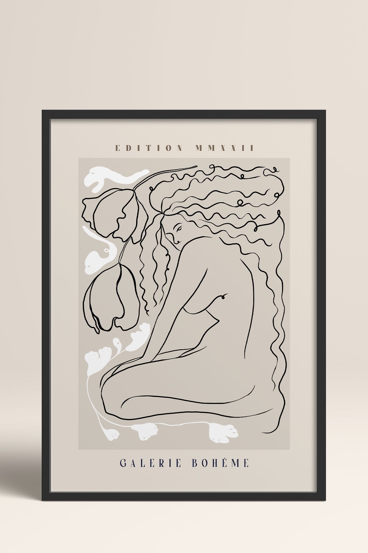 HOMEPACK Ahşap Çerçeveli Tablo Çerçeveli Poster Sanatsal Modern Duvar Dekoru ABSTRACT-145