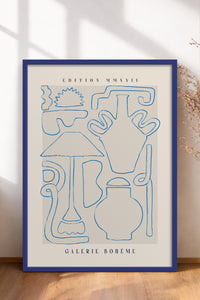HOMEPACK Ahşap Çerçeveli Tablo Çerçeveli Poster Sanatsal Modern Duvar Dekoru ABSTRACT-147