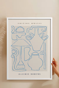 HOMEPACK Ahşap Çerçeveli Tablo Çerçeveli Poster Sanatsal Modern Duvar Dekoru ABSTRACT-147