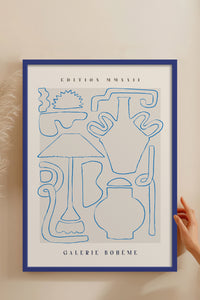 HOMEPACK Ahşap Çerçeveli Tablo Çerçeveli Poster Sanatsal Modern Duvar Dekoru ABSTRACT-147