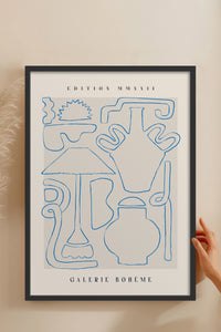 HOMEPACK Ahşap Çerçeveli Tablo Çerçeveli Poster Sanatsal Modern Duvar Dekoru ABSTRACT-147