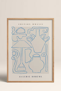 HOMEPACK Ahşap Çerçeveli Tablo Çerçeveli Poster Sanatsal Modern Duvar Dekoru ABSTRACT-147