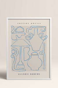 HOMEPACK Ahşap Çerçeveli Tablo Çerçeveli Poster Sanatsal Modern Duvar Dekoru ABSTRACT-147