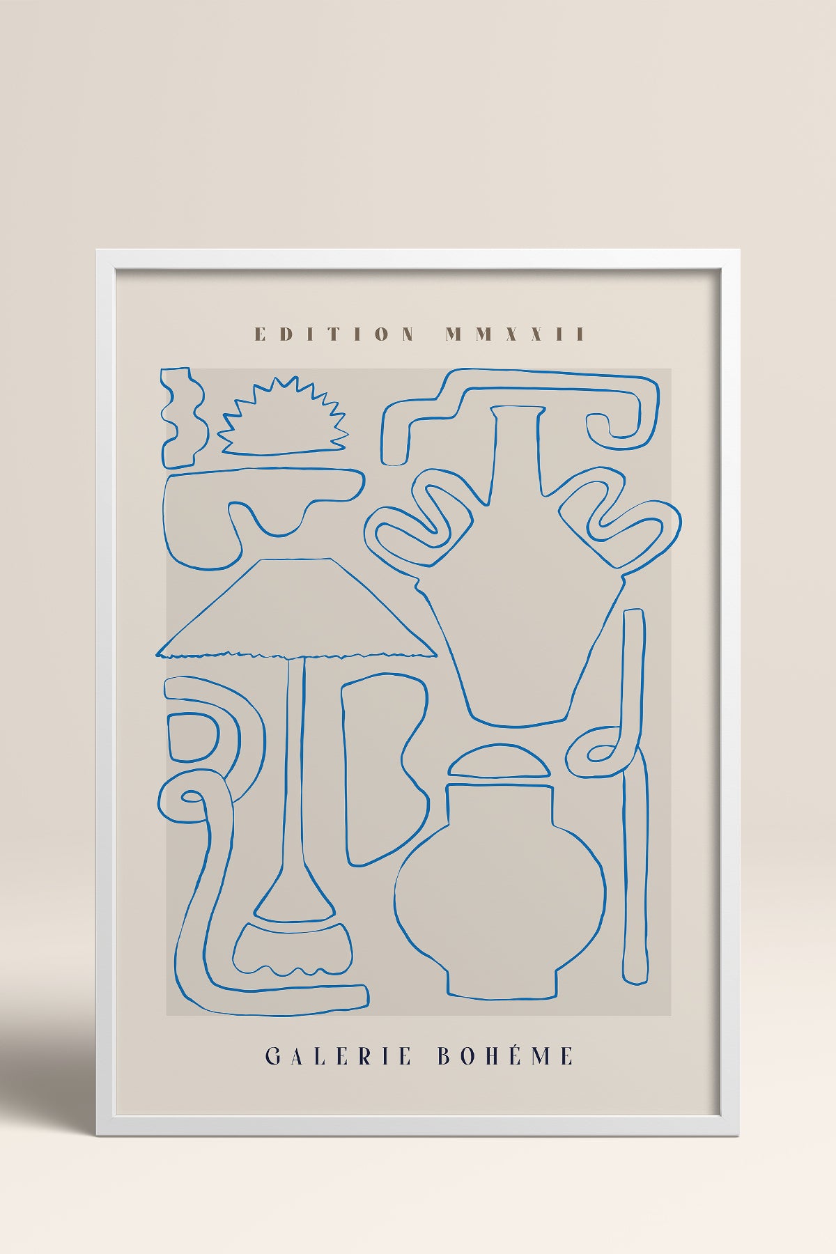 HOMEPACK Ahşap Çerçeveli Tablo Çerçeveli Poster Sanatsal Modern Duvar Dekoru ABSTRACT-147