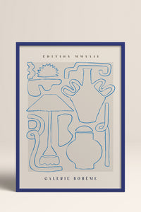 HOMEPACK Ahşap Çerçeveli Tablo Çerçeveli Poster Sanatsal Modern Duvar Dekoru ABSTRACT-147