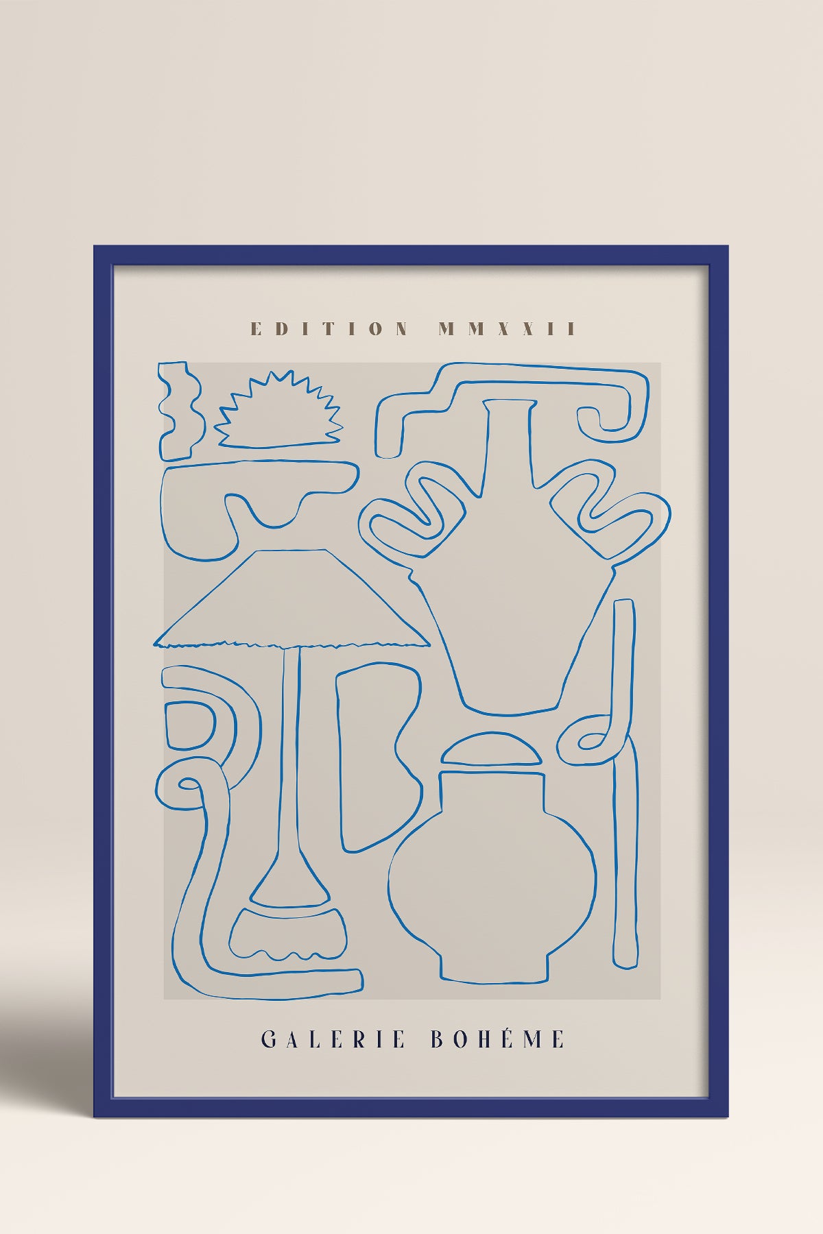 HOMEPACK Ahşap Çerçeveli Tablo Çerçeveli Poster Sanatsal Modern Duvar Dekoru ABSTRACT-147