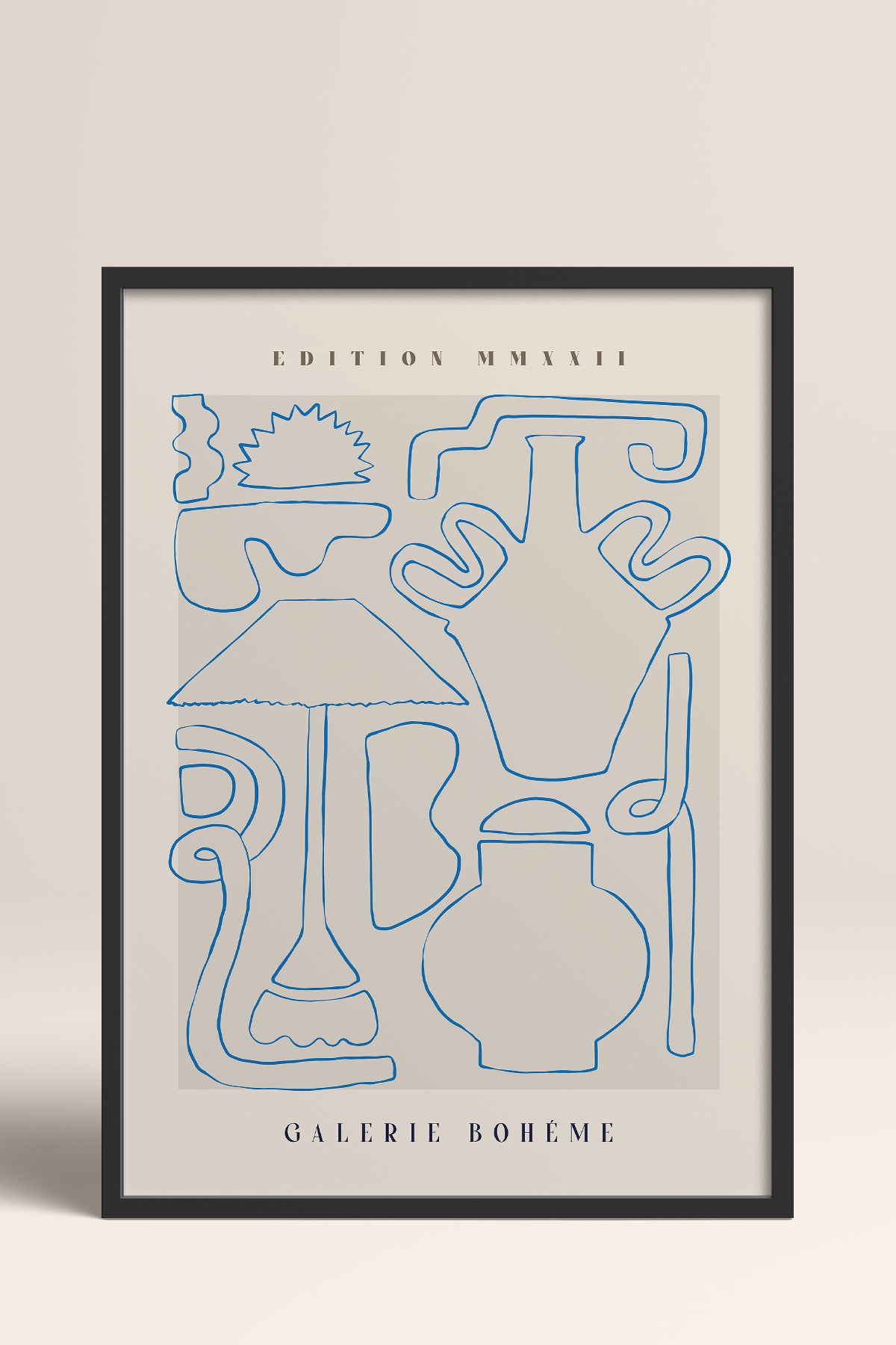 HOMEPACK Ahşap Çerçeveli Tablo Çerçeveli Poster Sanatsal Modern Duvar Dekoru ABSTRACT-147