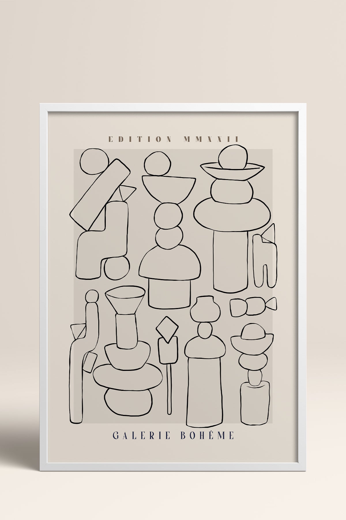 HOMEPACK Ahşap Çerçeveli Tablo Çerçeveli Poster Sanatsal Modern Duvar Dekoru ABSTRACT-148