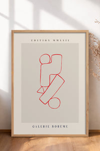 HOMEPACK Ahşap Çerçeveli Tablo Çerçeveli Poster Sanatsal Modern Duvar Dekoru ABSTRACT-149