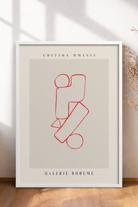 HOMEPACK Ahşap Çerçeveli Tablo Çerçeveli Poster Sanatsal Modern Duvar Dekoru ABSTRACT-149