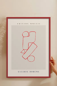 HOMEPACK Ahşap Çerçeveli Tablo Çerçeveli Poster Sanatsal Modern Duvar Dekoru ABSTRACT-149
