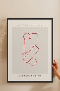 HOMEPACK Ahşap Çerçeveli Tablo Çerçeveli Poster Sanatsal Modern Duvar Dekoru ABSTRACT-149