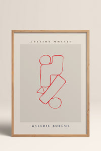 HOMEPACK Ahşap Çerçeveli Tablo Çerçeveli Poster Sanatsal Modern Duvar Dekoru ABSTRACT-149