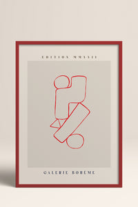 HOMEPACK Ahşap Çerçeveli Tablo Çerçeveli Poster Sanatsal Modern Duvar Dekoru ABSTRACT-149