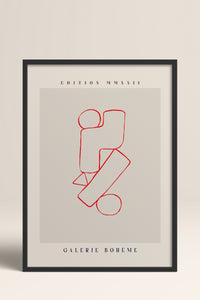 HOMEPACK Ahşap Çerçeveli Tablo Çerçeveli Poster Sanatsal Modern Duvar Dekoru ABSTRACT-149