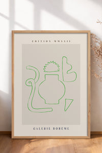 HOMEPACK Ahşap Çerçeveli Tablo Çerçeveli Poster Sanatsal Modern Duvar Dekoru ABSTRACT-150