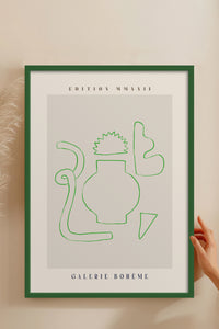 HOMEPACK Ahşap Çerçeveli Tablo Çerçeveli Poster Sanatsal Modern Duvar Dekoru ABSTRACT-150