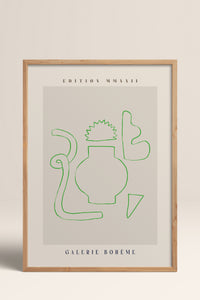 HOMEPACK Ahşap Çerçeveli Tablo Çerçeveli Poster Sanatsal Modern Duvar Dekoru ABSTRACT-150