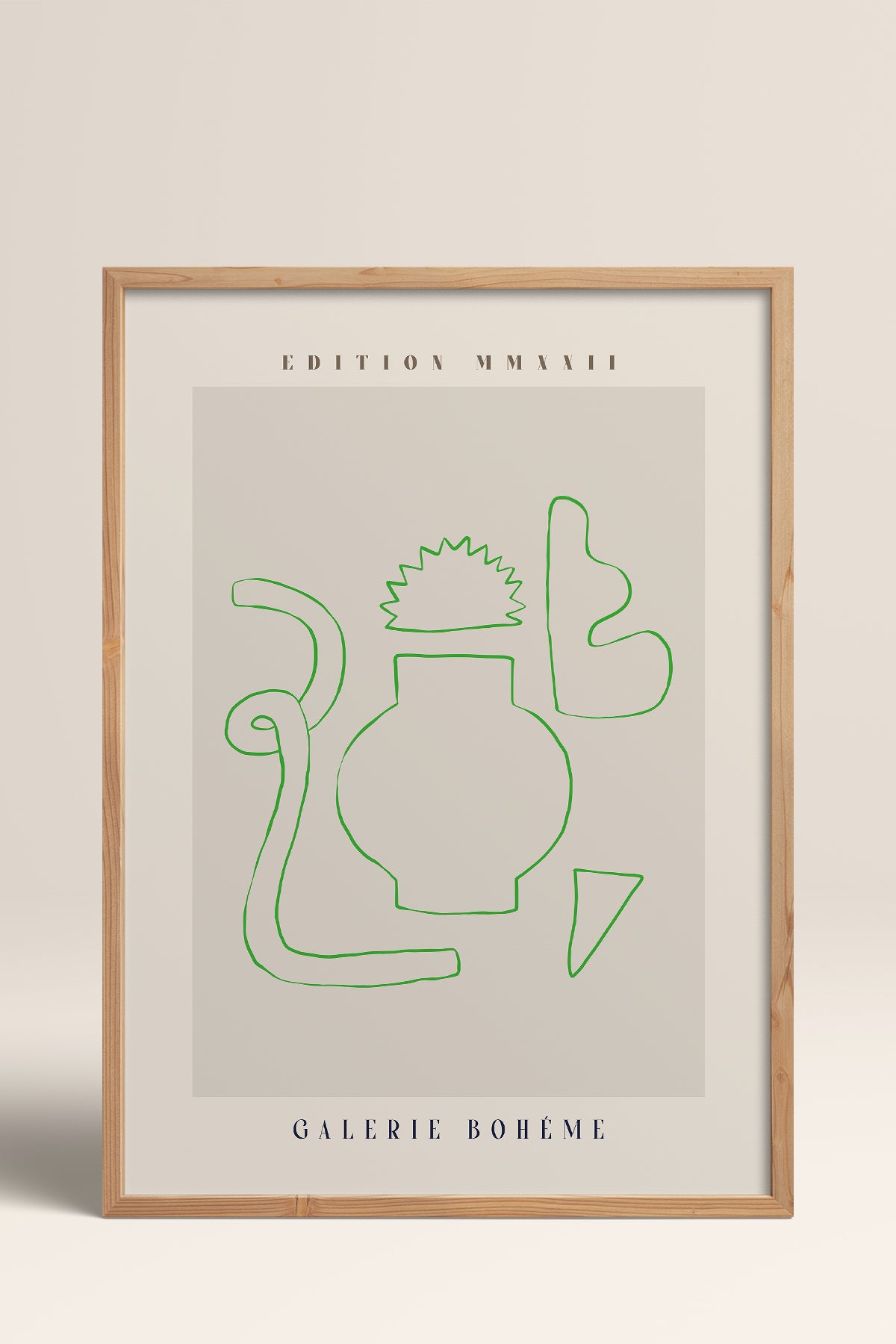 HOMEPACK Ahşap Çerçeveli Tablo Çerçeveli Poster Sanatsal Modern Duvar Dekoru ABSTRACT-150