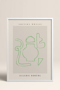 HOMEPACK Ahşap Çerçeveli Tablo Çerçeveli Poster Sanatsal Modern Duvar Dekoru ABSTRACT-150