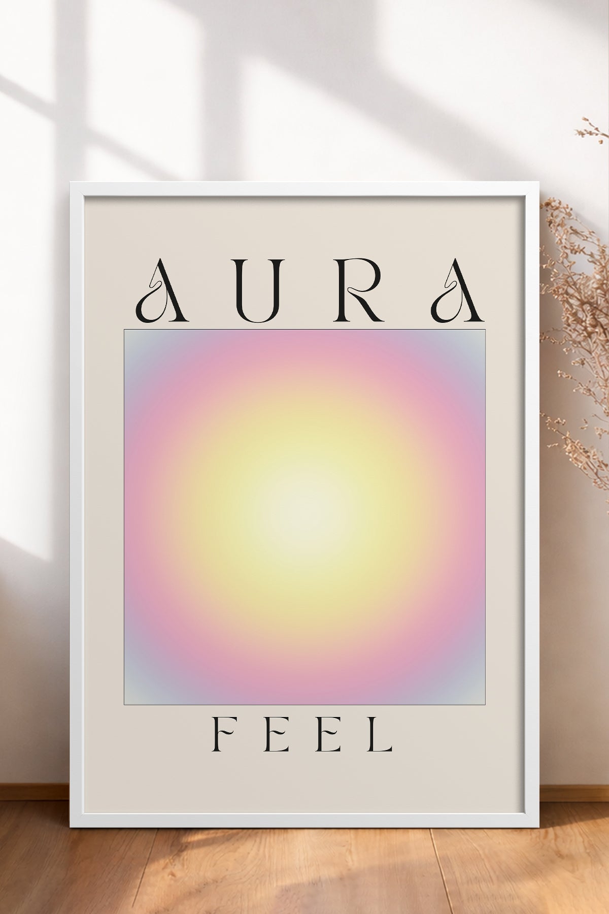 HOMEPACK Ahşap Çerçeveli Tablo Çerçeveli Poster Sanatsal Modern Duvar Dekoru ABSTRACT-152