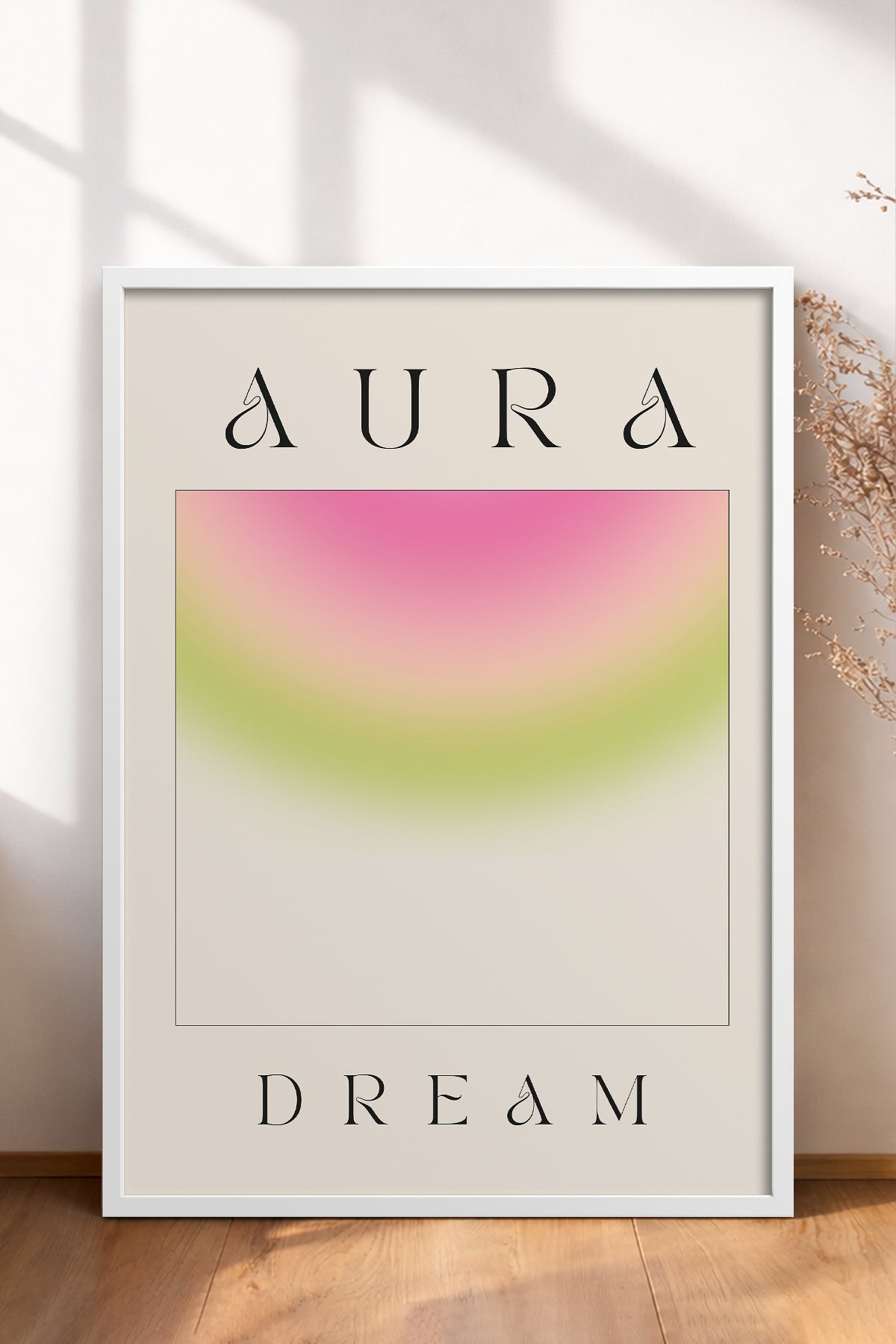 HOMEPACK Ahşap Çerçeveli Tablo Çerçeveli Poster Sanatsal Modern Duvar Dekoru ABSTRACT-153