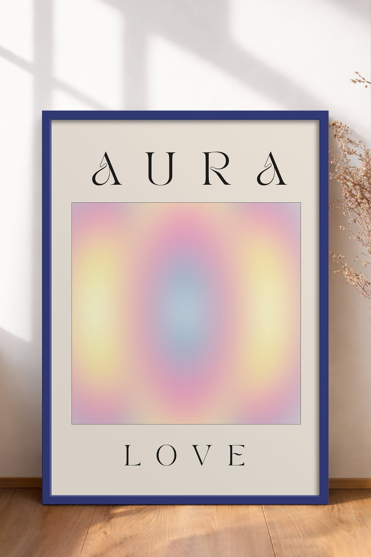 HOMEPACK Ahşap Çerçeveli Tablo Çerçeveli Poster Sanatsal Modern Duvar Dekoru ABSTRACT-154