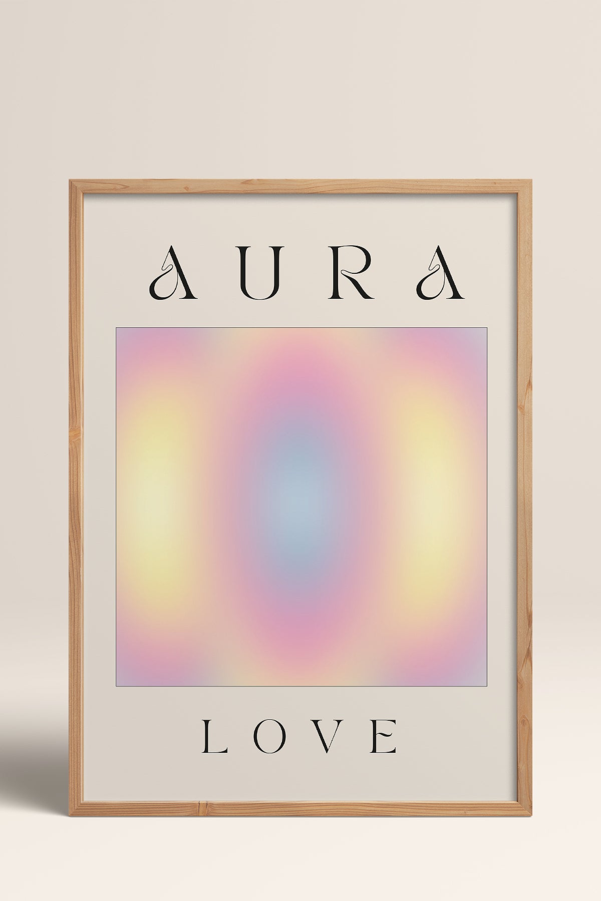 HOMEPACK Ahşap Çerçeveli Tablo Çerçeveli Poster Sanatsal Modern Duvar Dekoru ABSTRACT-154