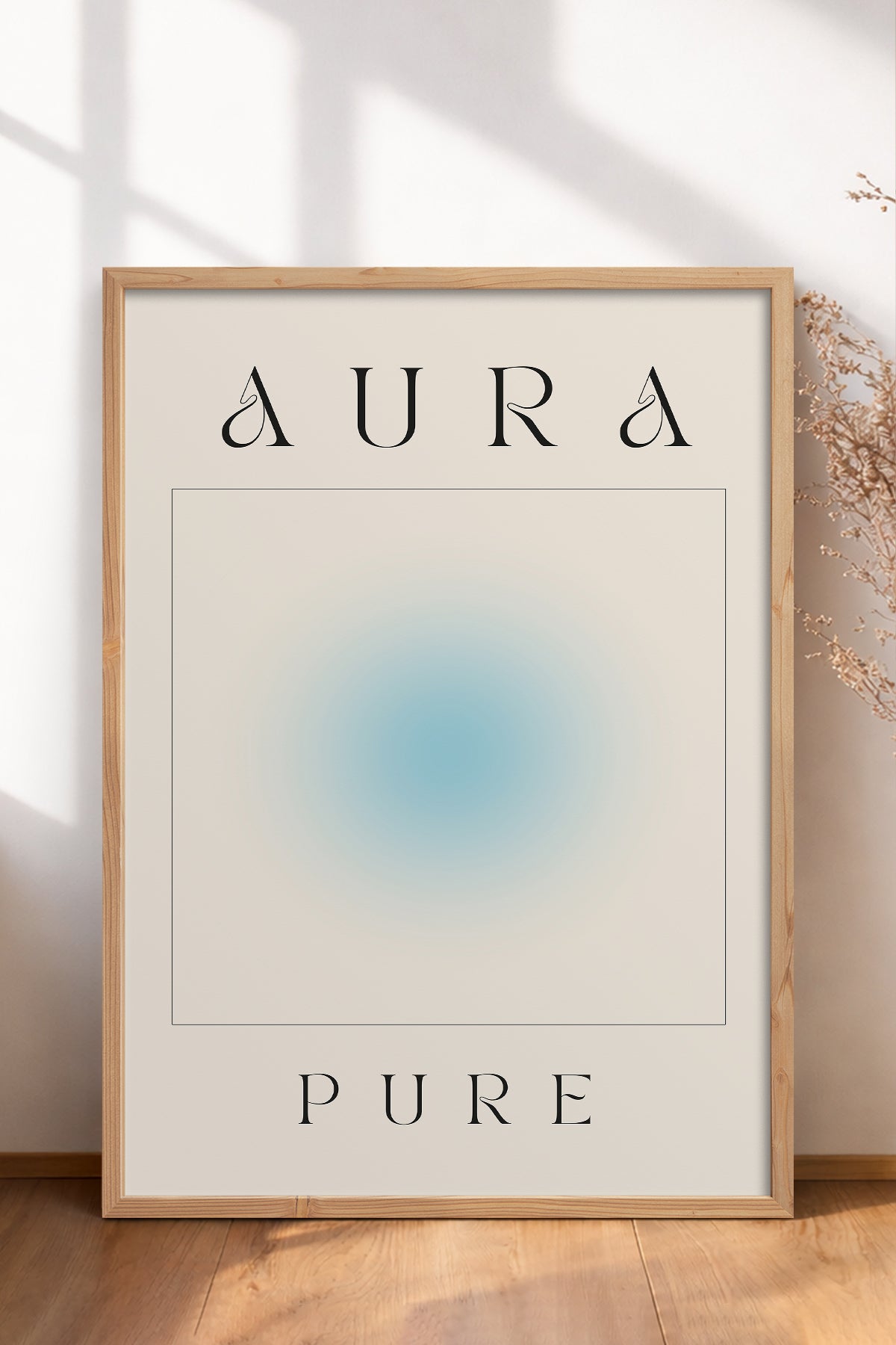 HOMEPACK Ahşap Çerçeveli Tablo Çerçeveli Poster Sanatsal Modern Duvar Dekoru ABSTRACT-155