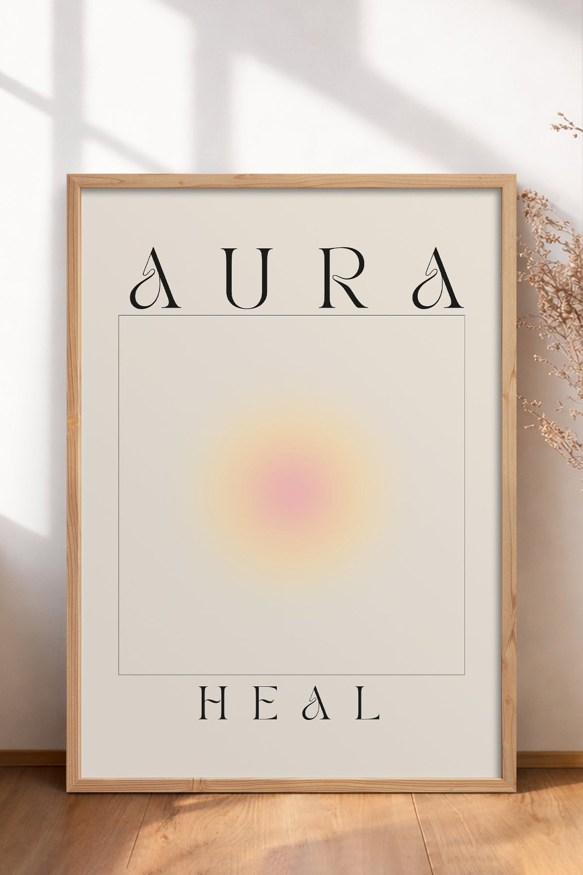 HOMEPACK Ahşap Çerçeveli Tablo Çerçeveli Poster Sanatsal Modern Duvar Dekoru ABSTRACT-156