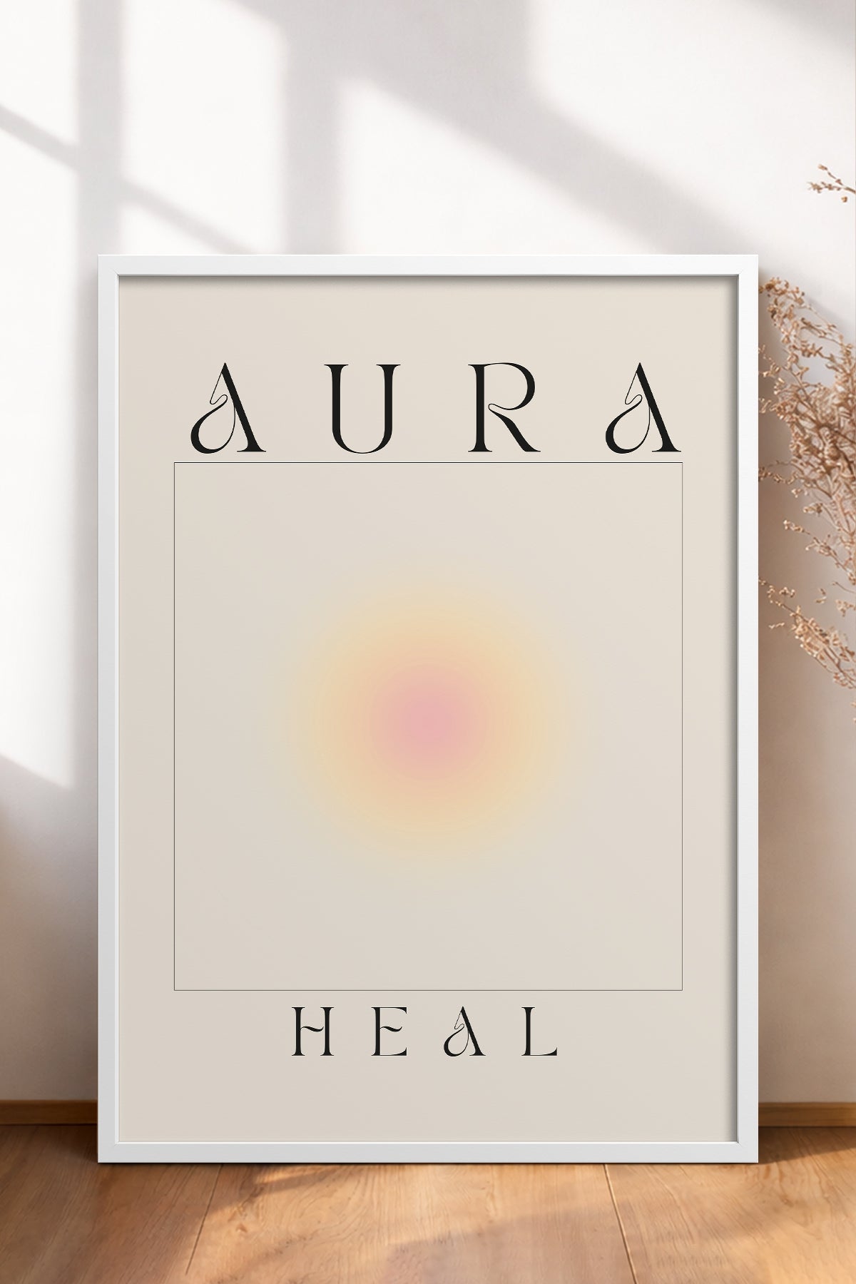HOMEPACK Ahşap Çerçeveli Tablo Çerçeveli Poster Sanatsal Modern Duvar Dekoru ABSTRACT-156