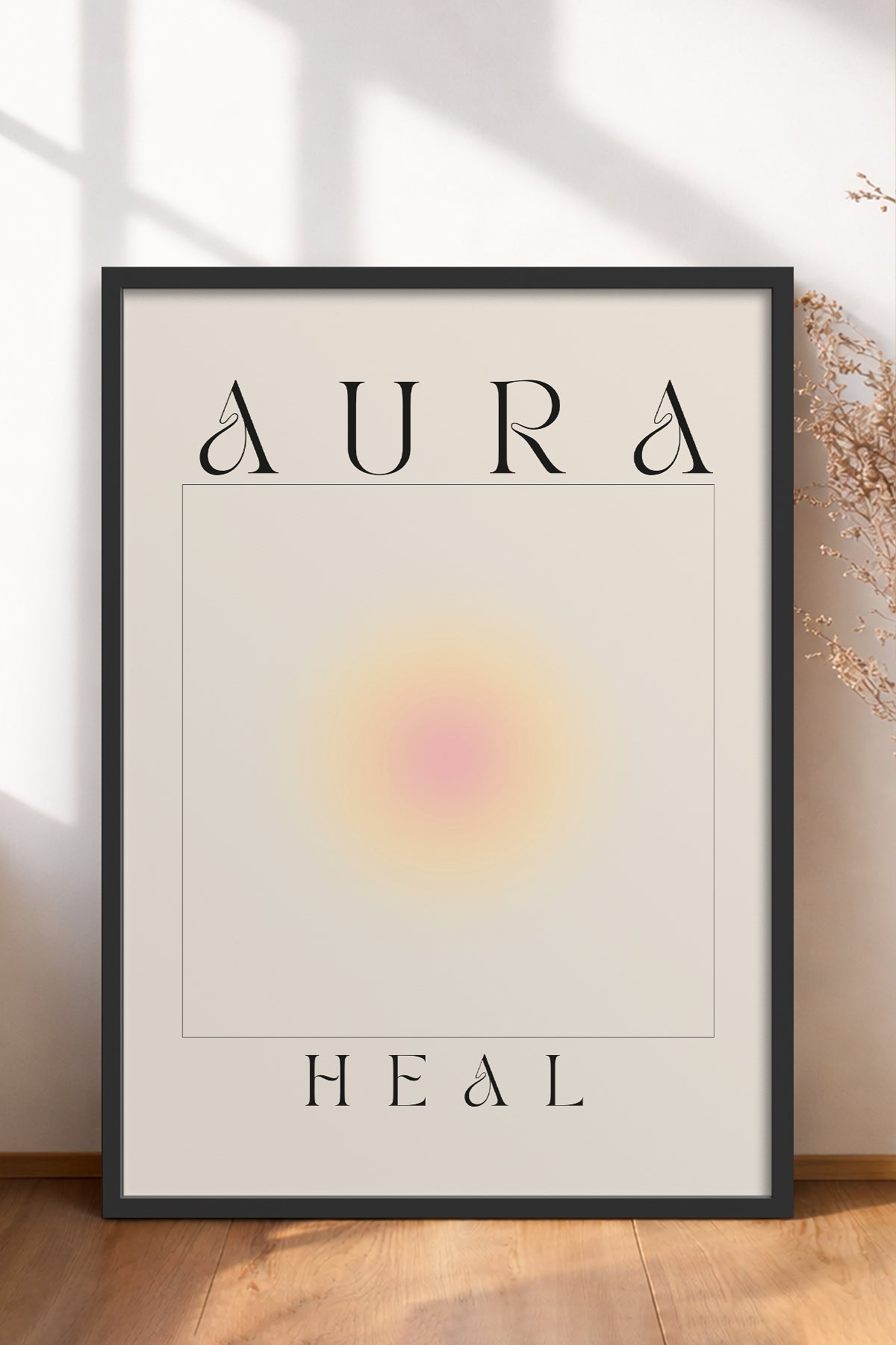 HOMEPACK Ahşap Çerçeveli Tablo Çerçeveli Poster Sanatsal Modern Duvar Dekoru ABSTRACT-156