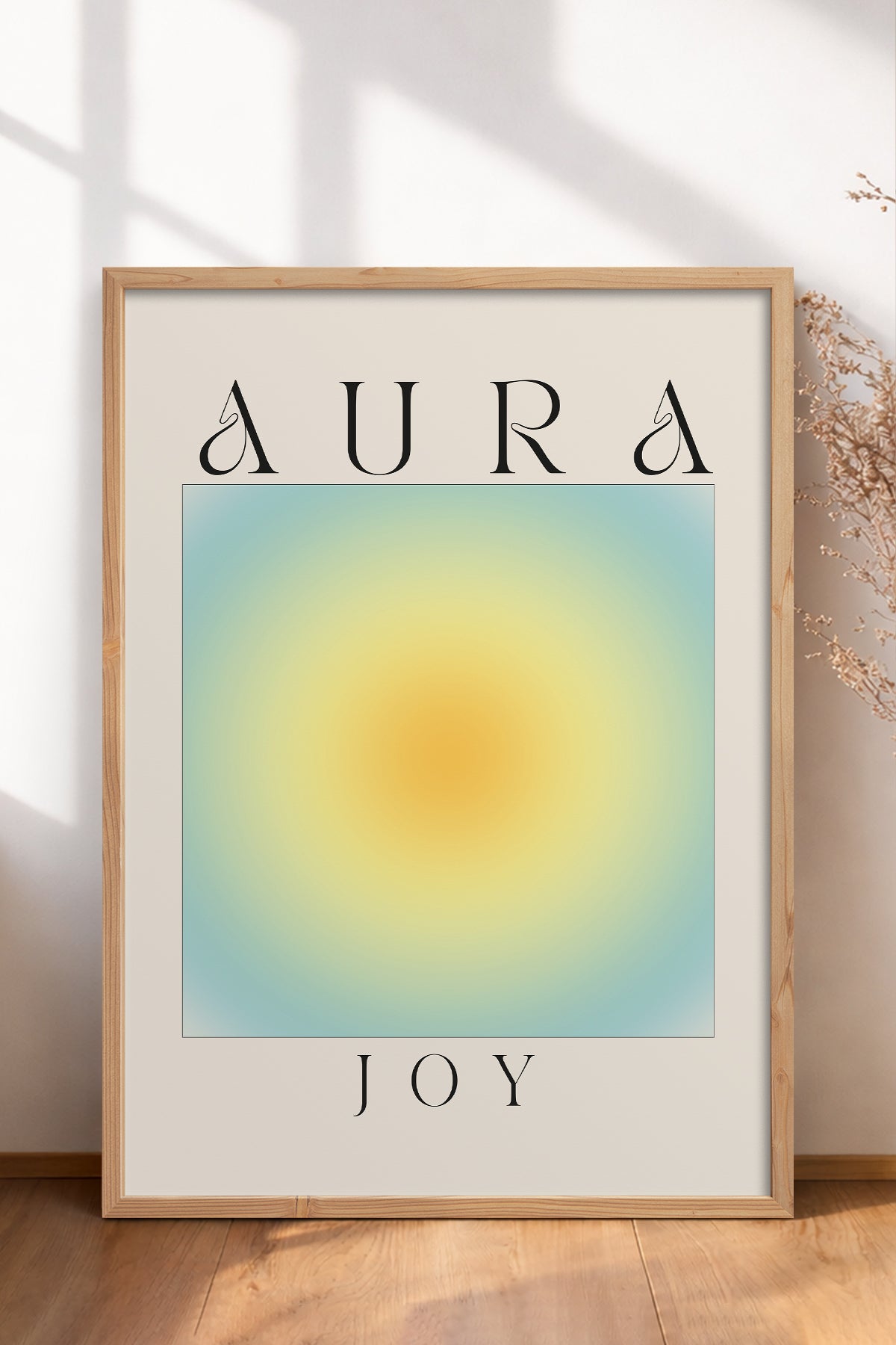 HOMEPACK Ahşap Çerçeveli Tablo Çerçeveli Poster Sanatsal Modern Duvar Dekoru ABSTRACT-158