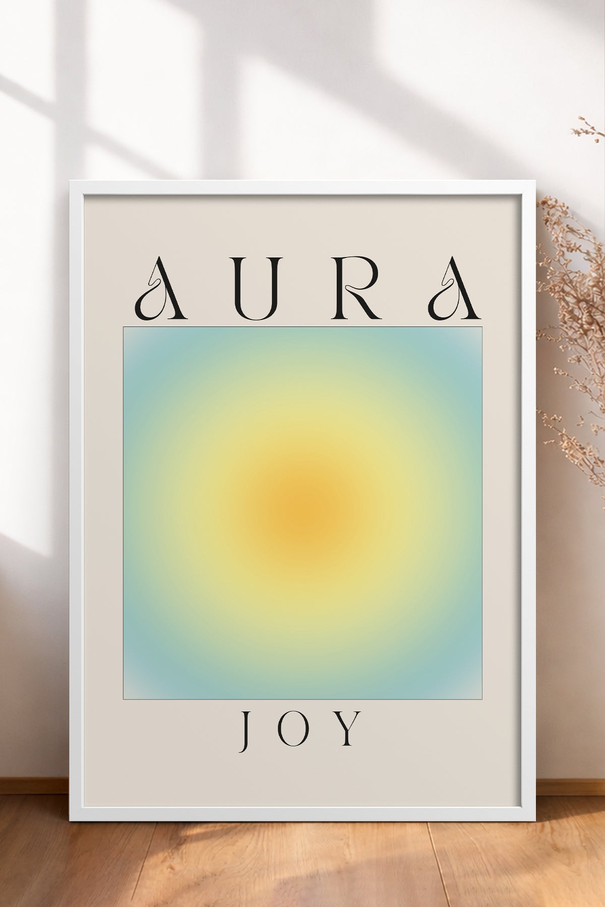 HOMEPACK Ahşap Çerçeveli Tablo Çerçeveli Poster Sanatsal Modern Duvar Dekoru ABSTRACT-158