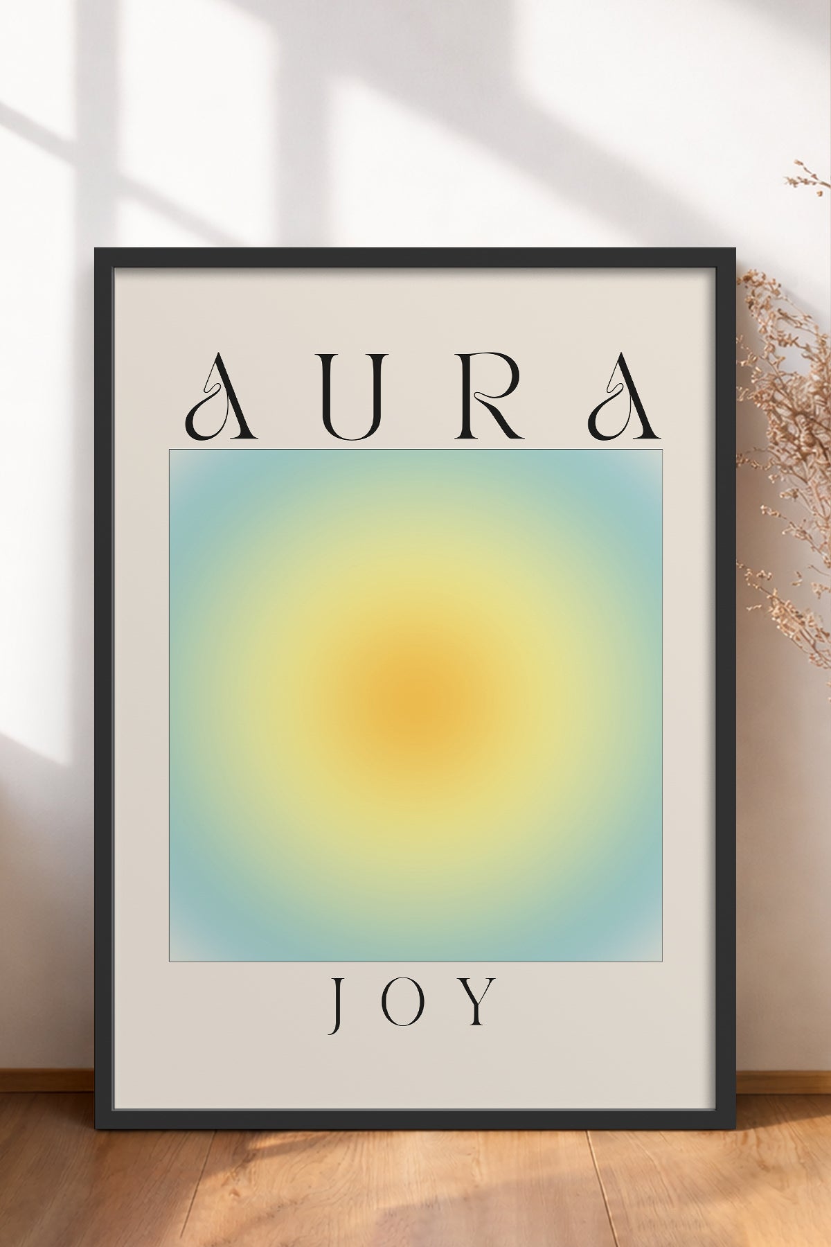 HOMEPACK Ahşap Çerçeveli Tablo Çerçeveli Poster Sanatsal Modern Duvar Dekoru ABSTRACT-158