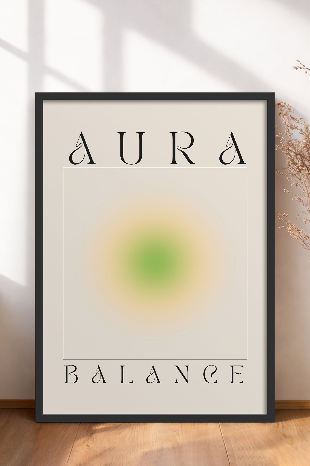 HOMEPACK Ahşap Çerçeveli Tablo Çerçeveli Poster Sanatsal Modern Duvar Dekoru ABSTRACT-159