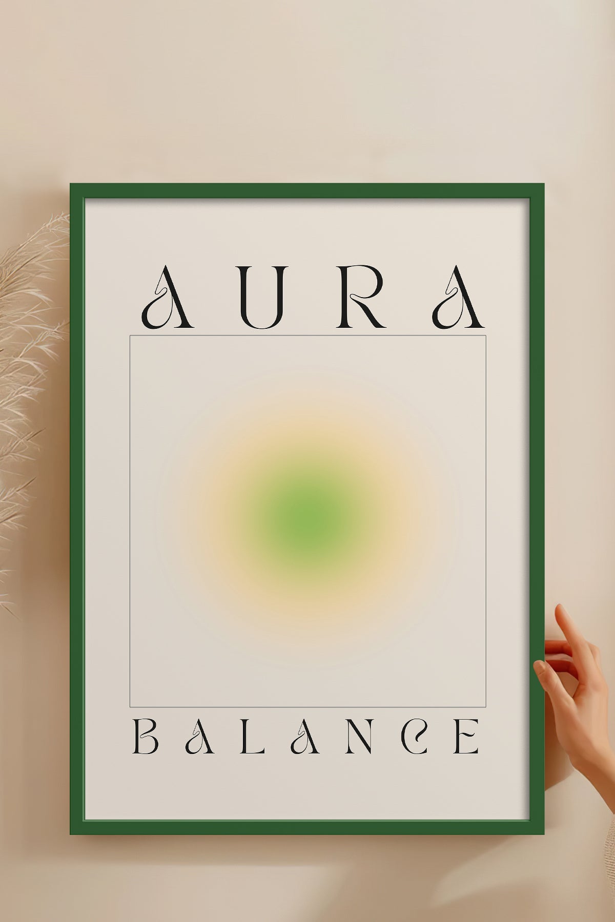 HOMEPACK Ahşap Çerçeveli Tablo Çerçeveli Poster Sanatsal Modern Duvar Dekoru ABSTRACT-159