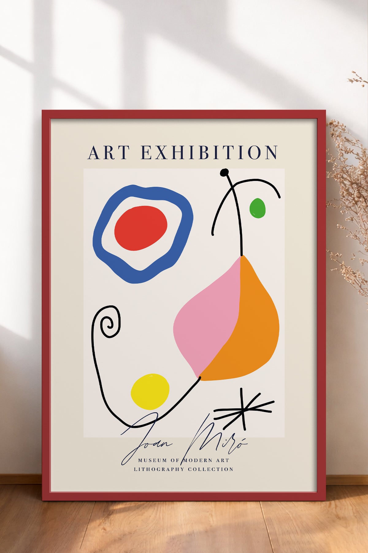 HOMEPACK Ahşap Çerçeveli Tablo Çerçeveli Poster Sanatsal Modern Duvar Dekoru ABSTRACT-16