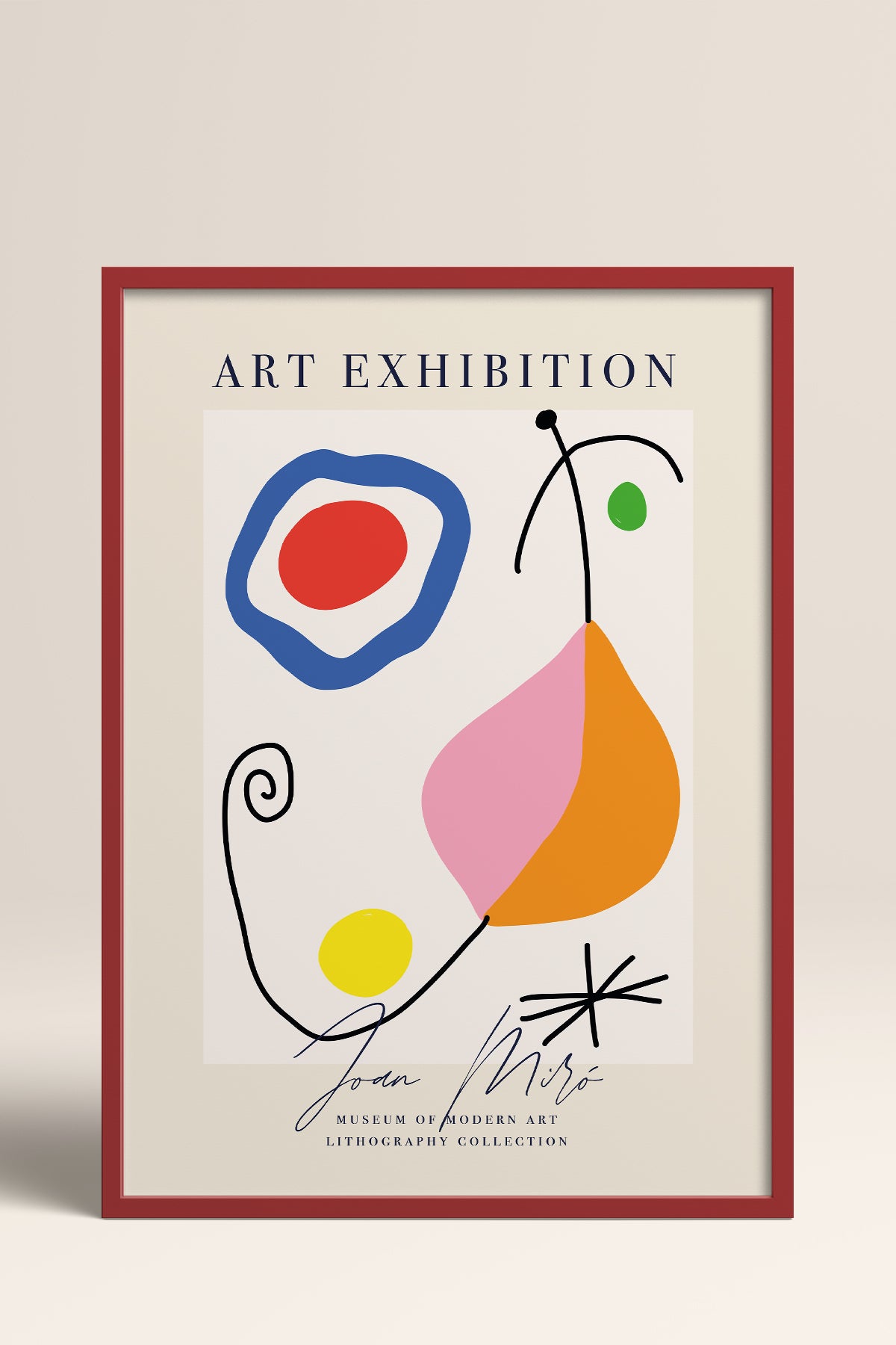 HOMEPACK Ahşap Çerçeveli Tablo Çerçeveli Poster Sanatsal Modern Duvar Dekoru ABSTRACT-16