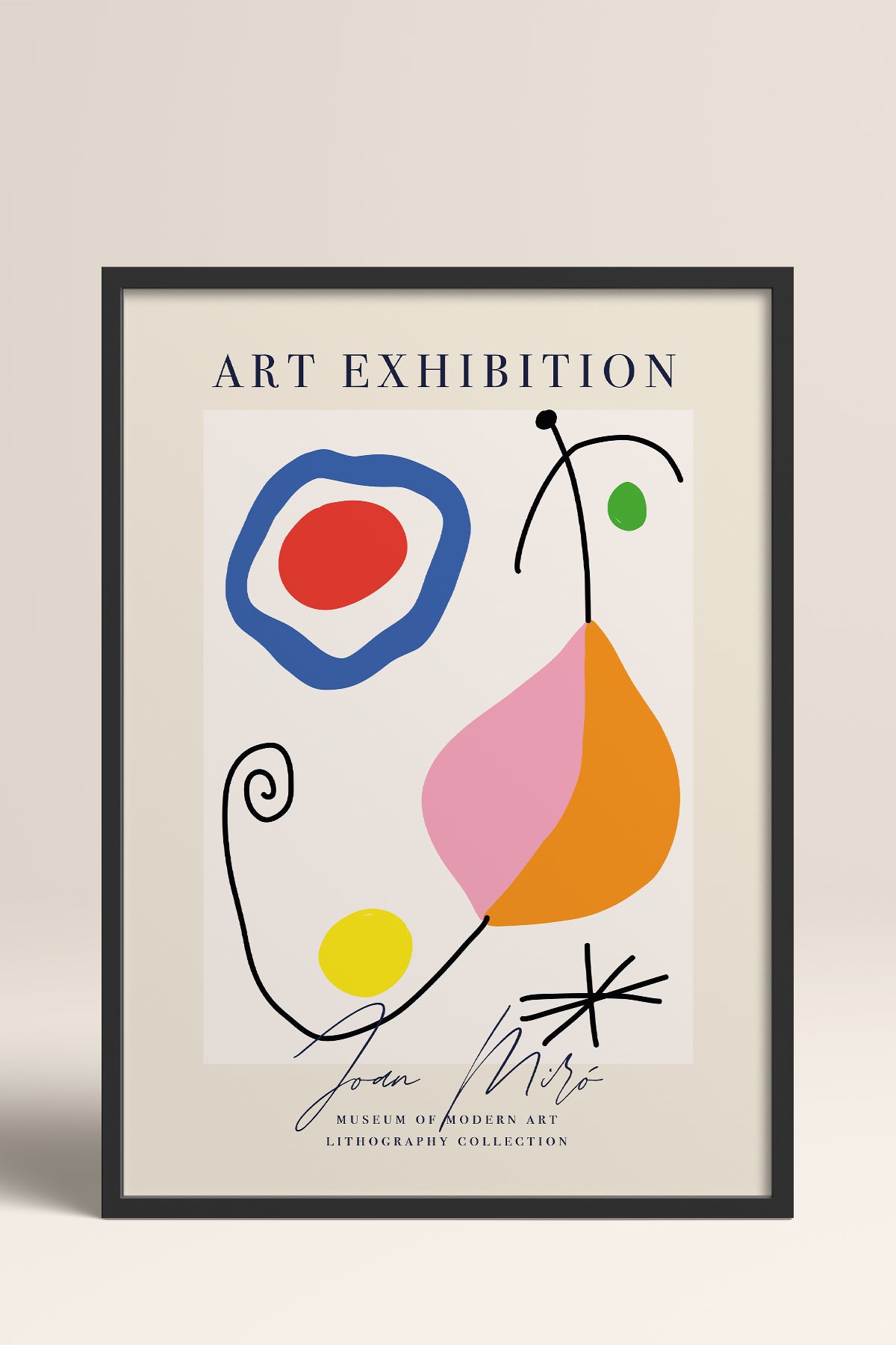 HOMEPACK Ahşap Çerçeveli Tablo Çerçeveli Poster Sanatsal Modern Duvar Dekoru ABSTRACT-16