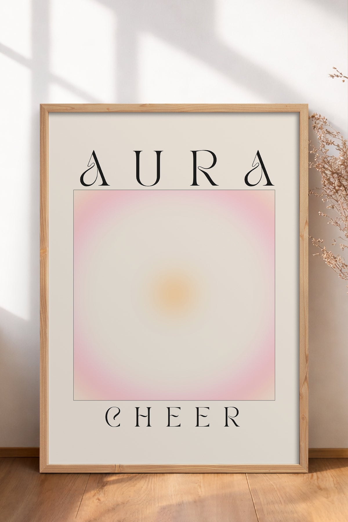 HOMEPACK Ahşap Çerçeveli Tablo Çerçeveli Poster Sanatsal Modern Duvar Dekoru ABSTRACT-160