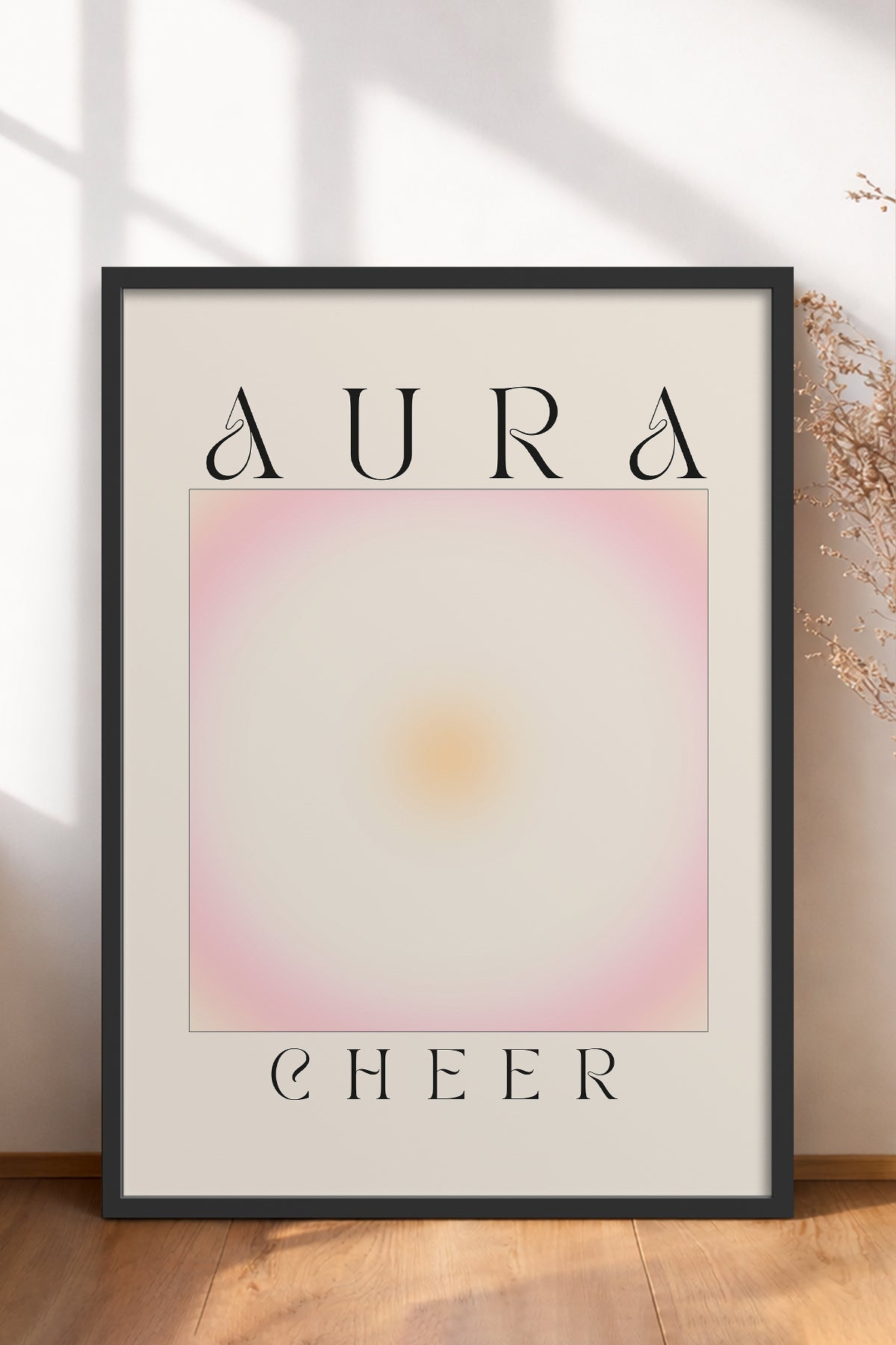 HOMEPACK Ahşap Çerçeveli Tablo Çerçeveli Poster Sanatsal Modern Duvar Dekoru ABSTRACT-160