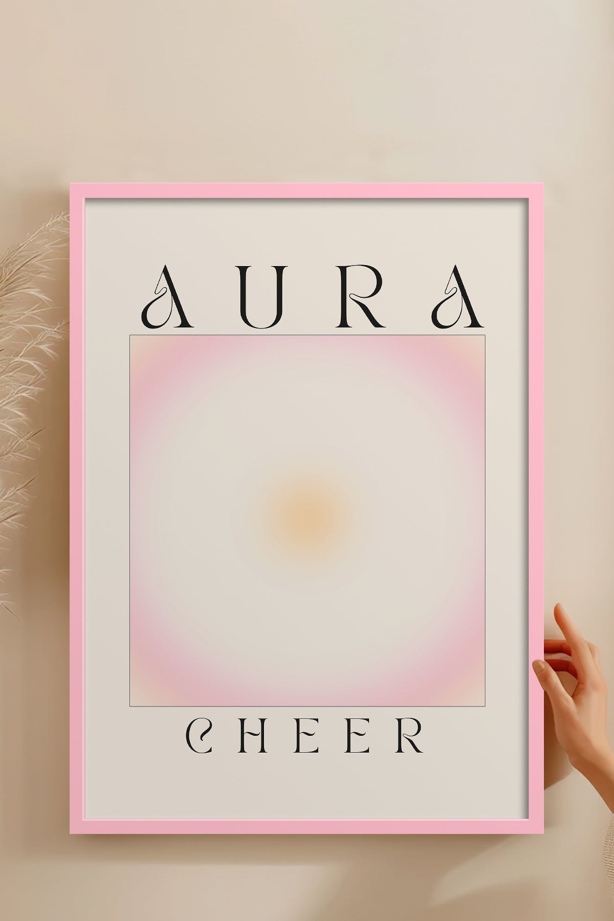 HOMEPACK Ahşap Çerçeveli Tablo Çerçeveli Poster Sanatsal Modern Duvar Dekoru ABSTRACT-160
