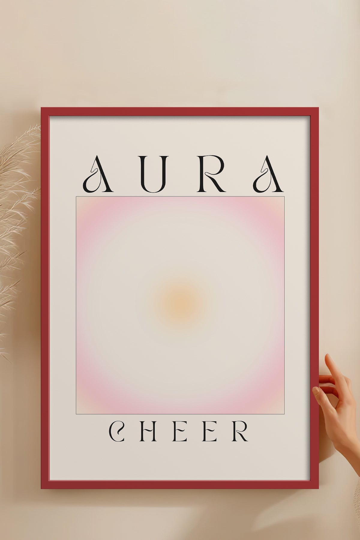 HOMEPACK Ahşap Çerçeveli Tablo Çerçeveli Poster Sanatsal Modern Duvar Dekoru ABSTRACT-160