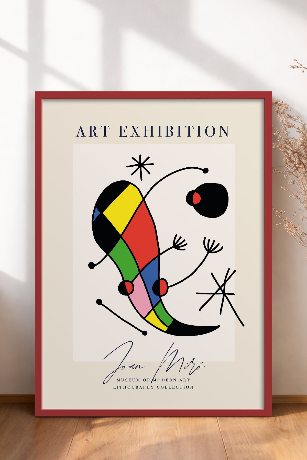 HOMEPACK Ahşap Çerçeveli Tablo Çerçeveli Poster Sanatsal Modern Duvar Dekoru ABSTRACT-19