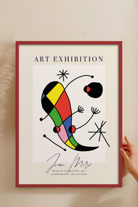 HOMEPACK Ahşap Çerçeveli Tablo Çerçeveli Poster Sanatsal Modern Duvar Dekoru ABSTRACT-19