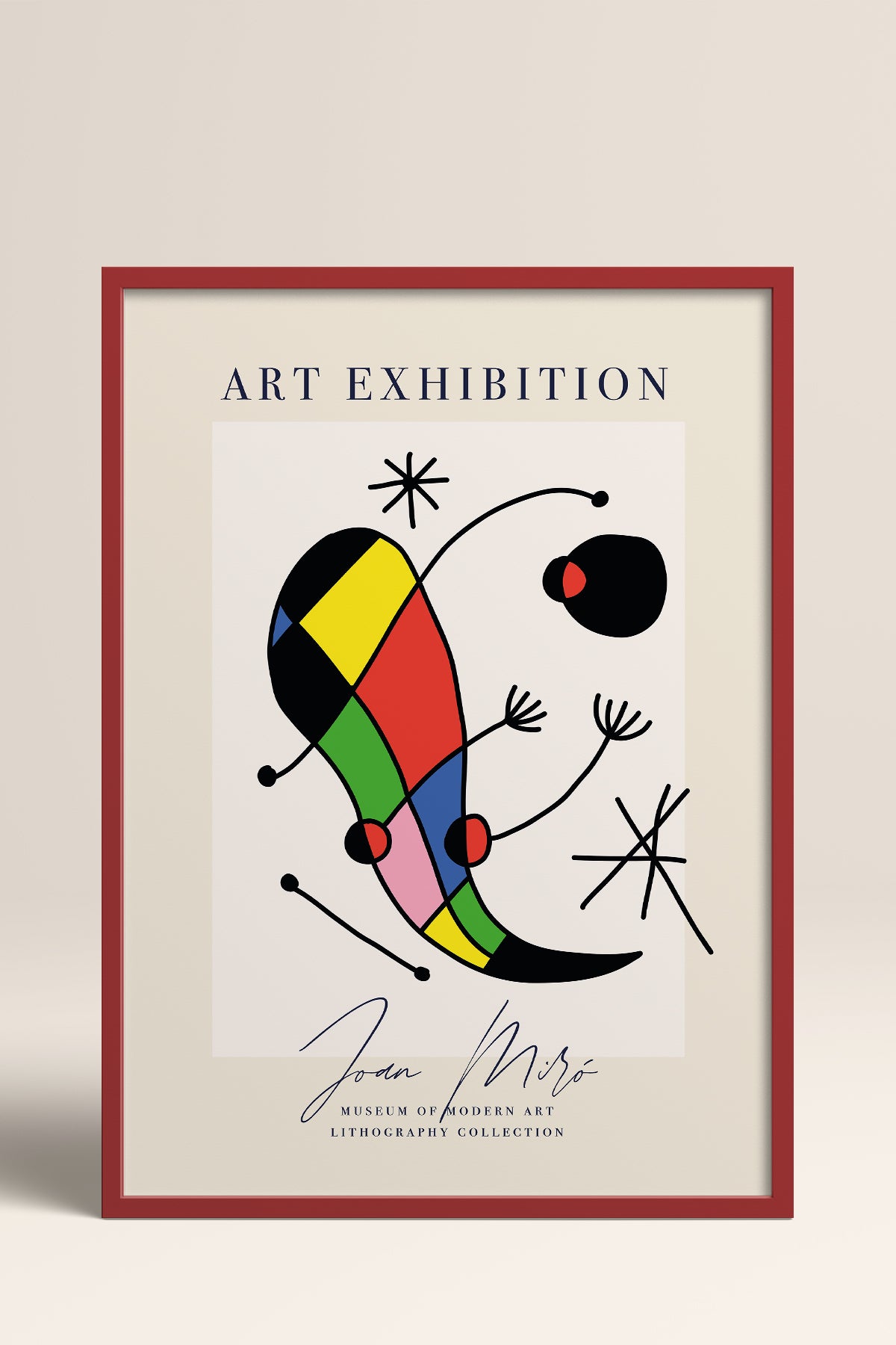 HOMEPACK Ahşap Çerçeveli Tablo Çerçeveli Poster Sanatsal Modern Duvar Dekoru ABSTRACT-19