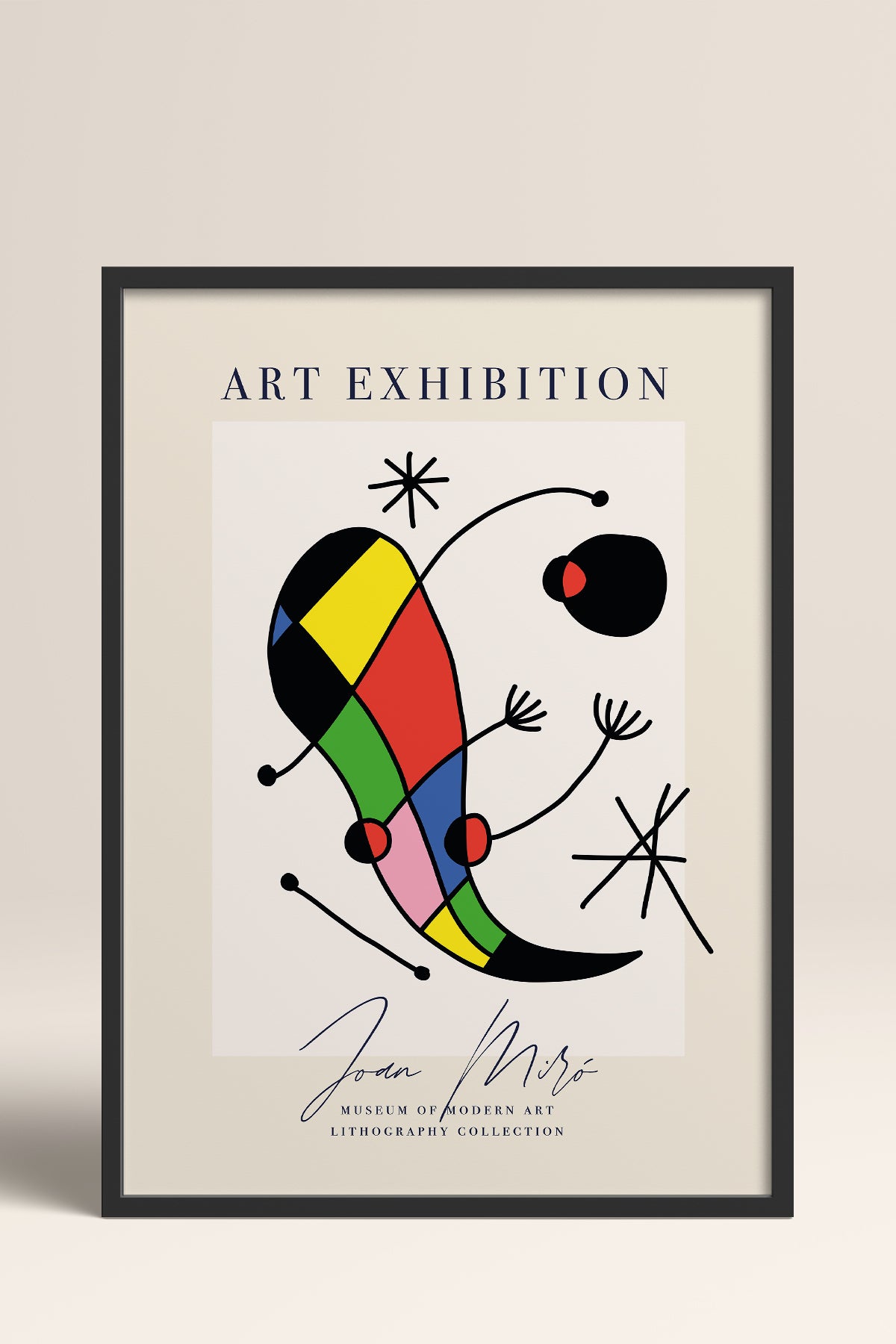 HOMEPACK Ahşap Çerçeveli Tablo Çerçeveli Poster Sanatsal Modern Duvar Dekoru ABSTRACT-19