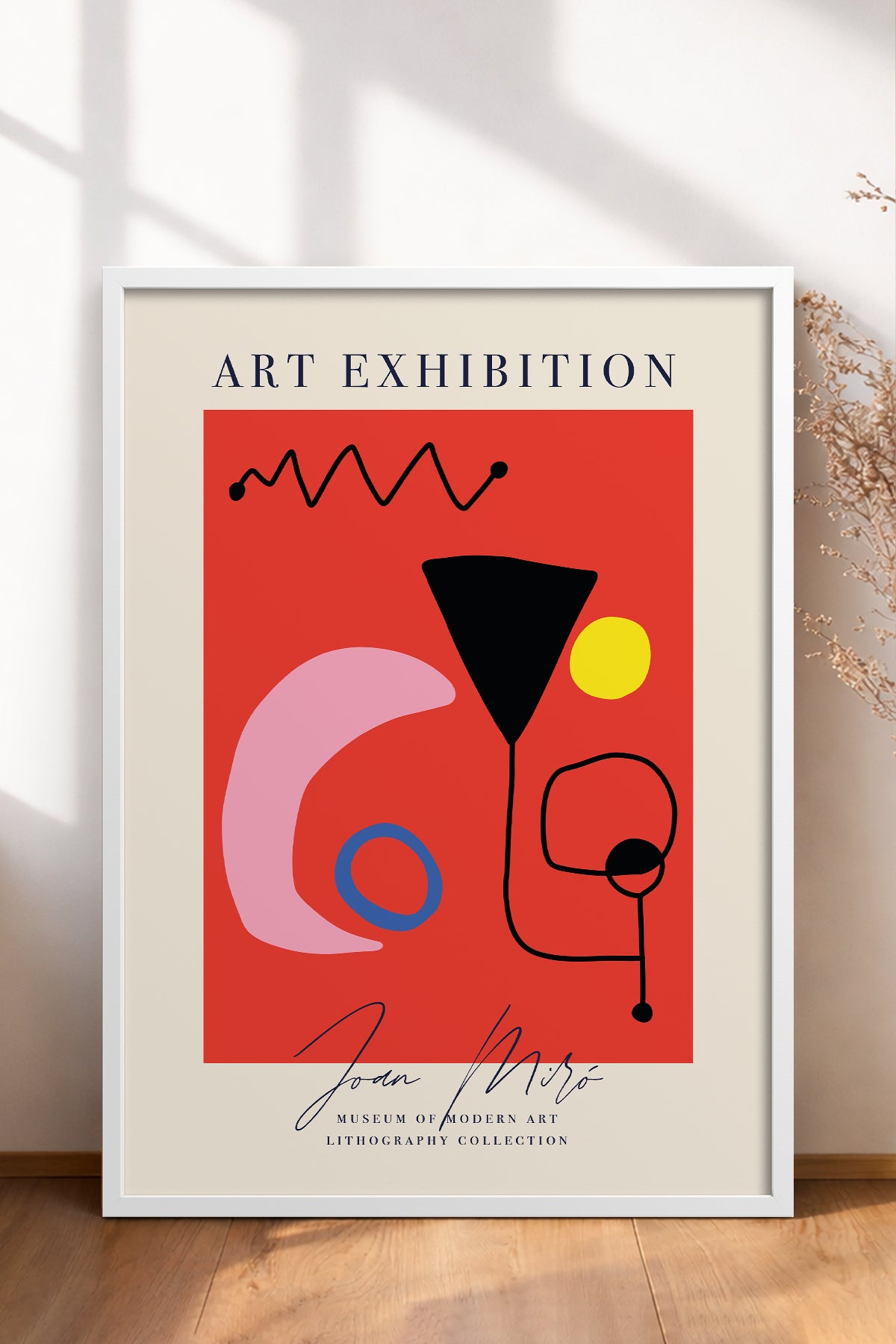 HOMEPACK Ahşap Çerçeveli Tablo Çerçeveli Poster Sanatsal Modern Duvar Dekoru ABSTRACT-20